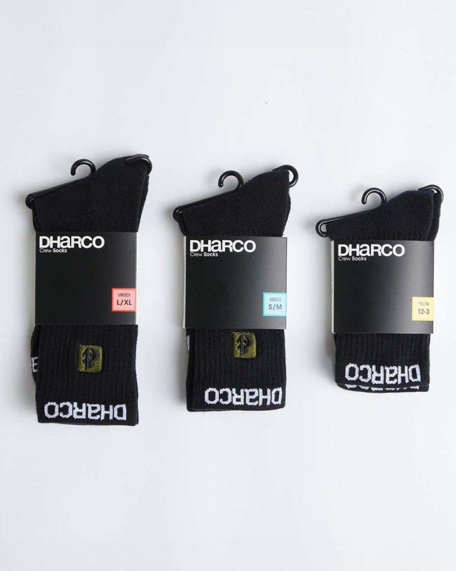 Mens DHaRCO | Crew Socks | Black