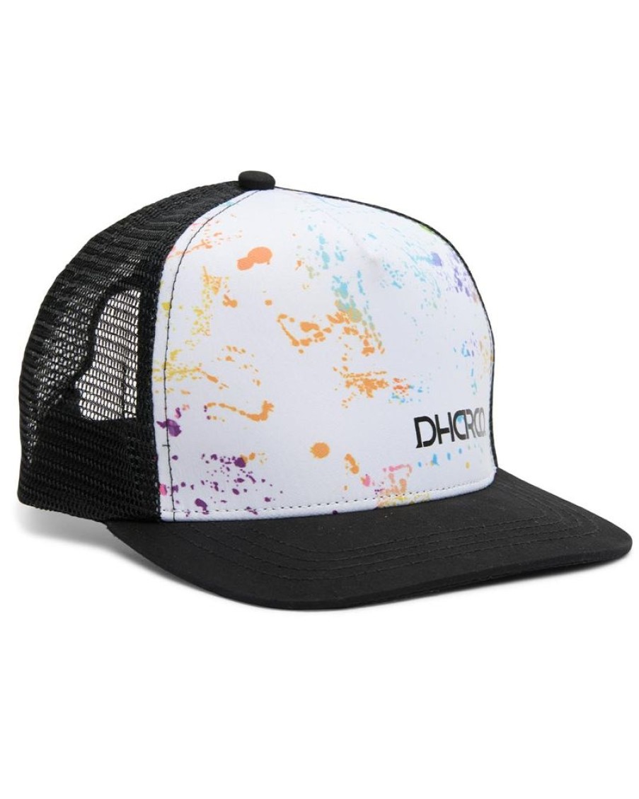 Mens DHaRCO | Youth Flat Brim Trucker | Paint Splat