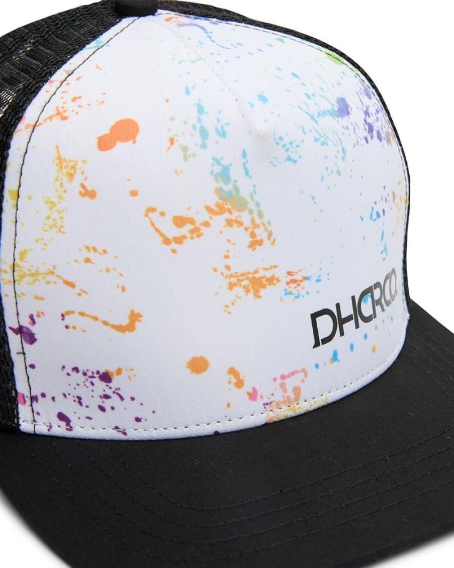 Mens DHaRCO | Youth Flat Brim Trucker | Paint Splat