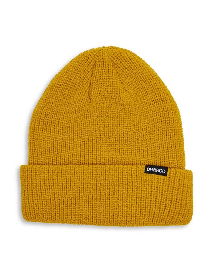 Mens DHaRCO | Loose U-Knit Beanie | Mad Mustard