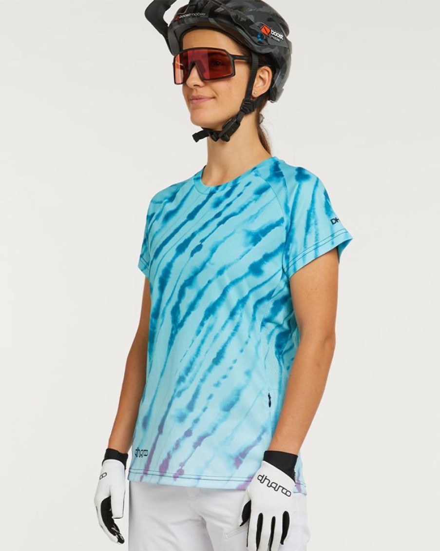 Womens DHaRCO | Womens Short Sleeve Jersey | Aqua Tiger