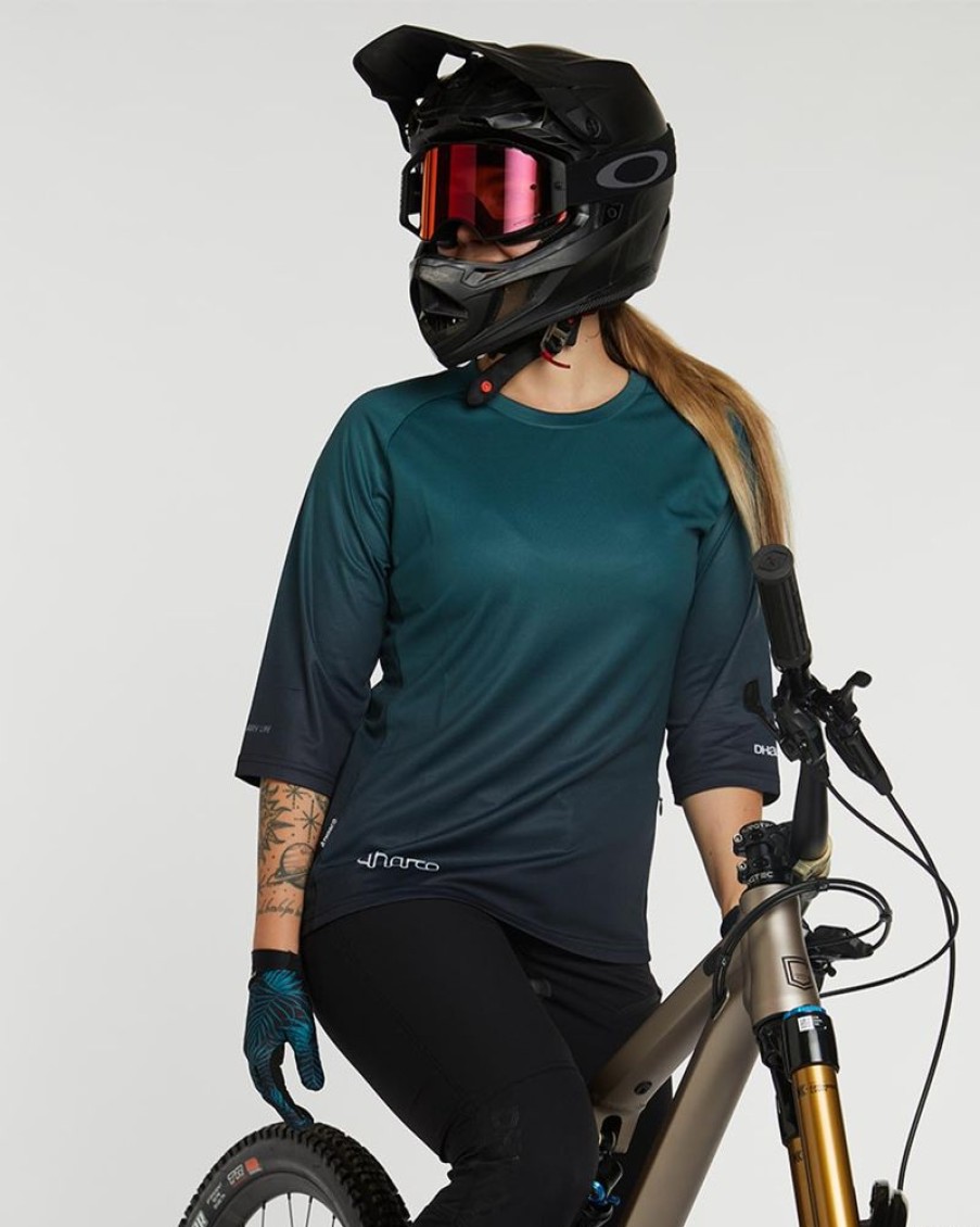 Womens DHaRCO | Womens 3/4 Sleeve Jersey | Forest Fade