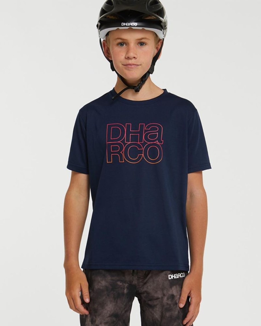 Youth DHaRCO | Youth Tech Tee | Neon Navy