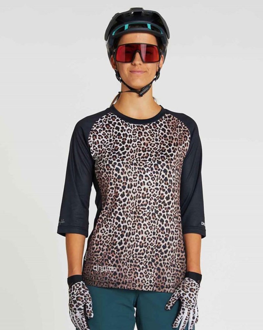 Womens DHaRCO | Womens 3/4 Sleeve Jersey | Leopard