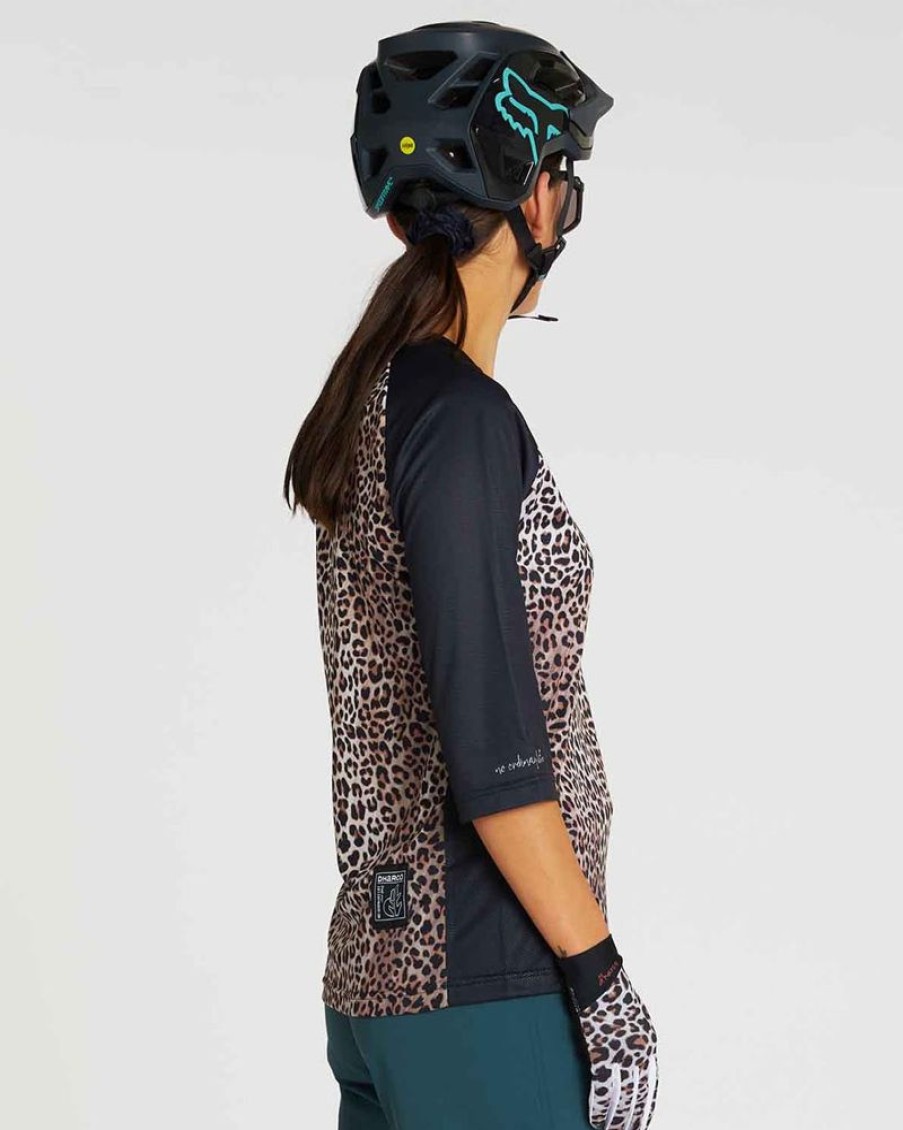 Womens DHaRCO | Womens 3/4 Sleeve Jersey | Leopard