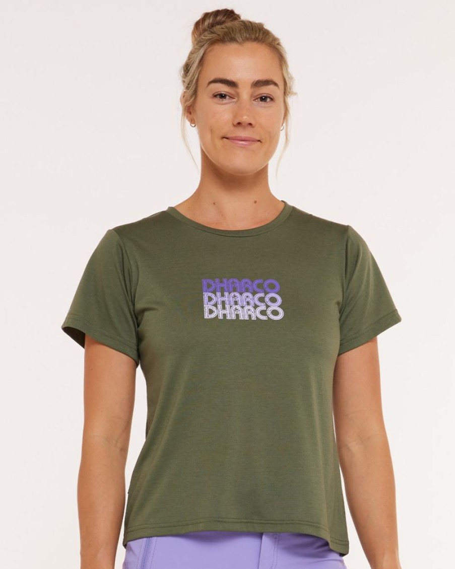 Womens DHaRCO | Womens Short Sleeve Tech Tee | Garigal Green