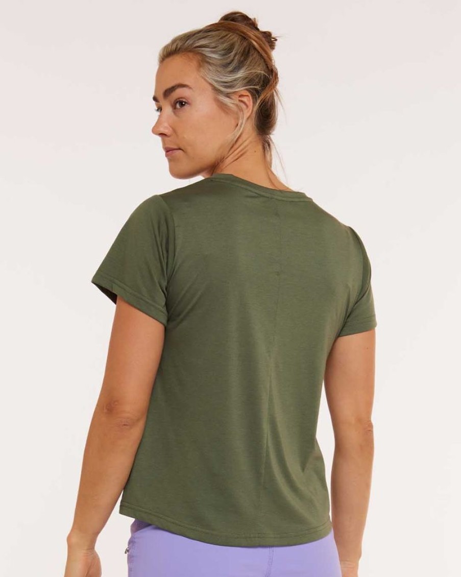 Womens DHaRCO | Womens Short Sleeve Tech Tee | Garigal Green