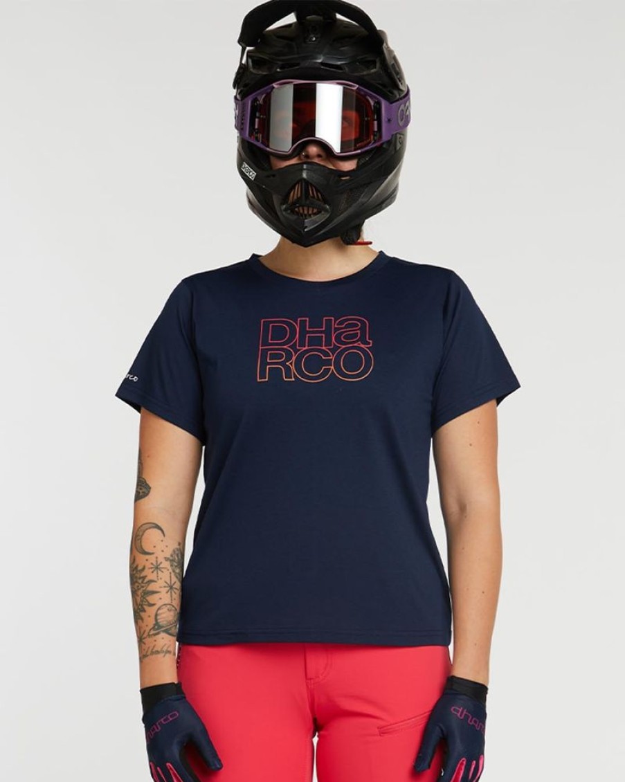 Womens DHaRCO | Womens Tech Tee | Neon Navy