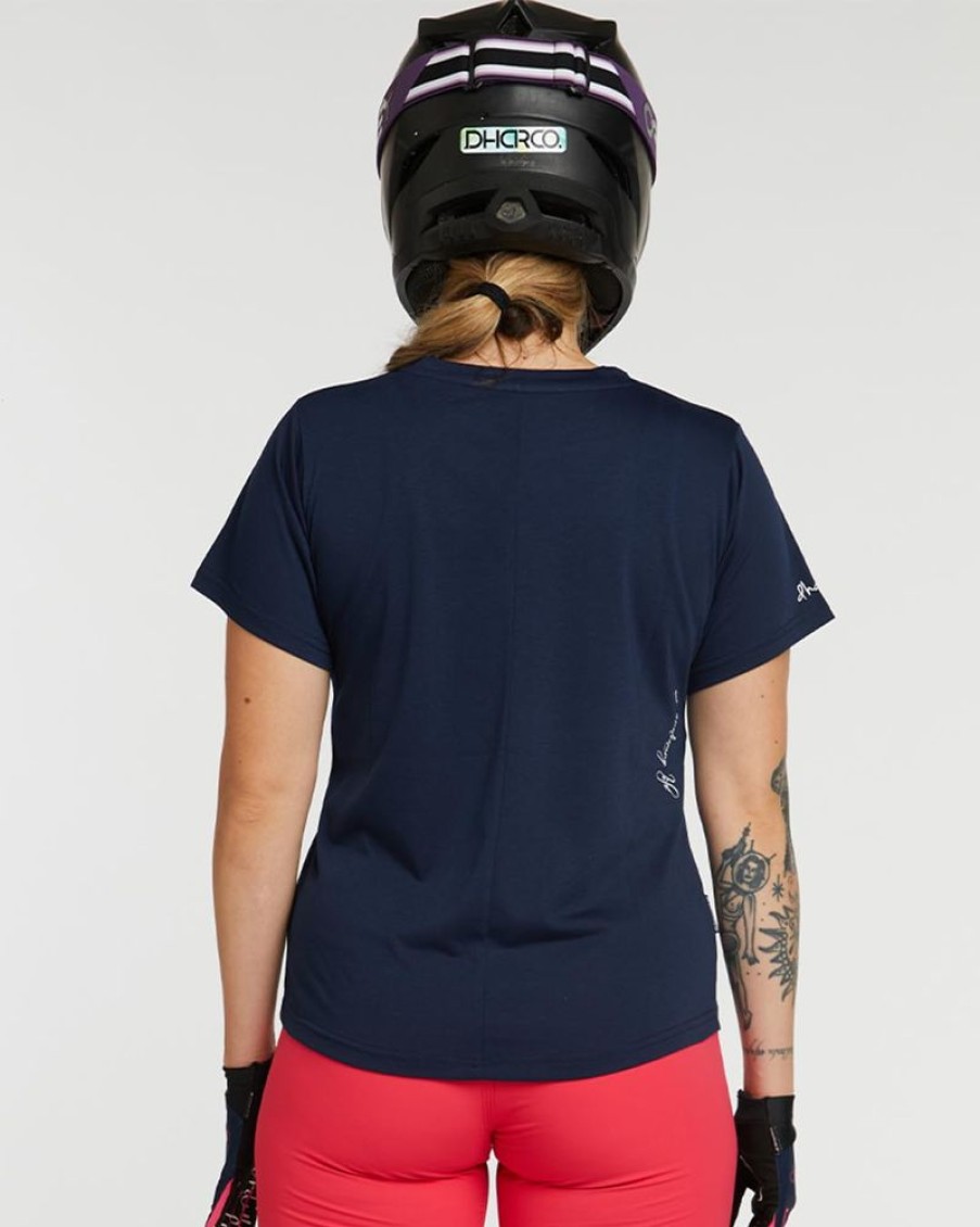 Womens DHaRCO | Womens Tech Tee | Neon Navy